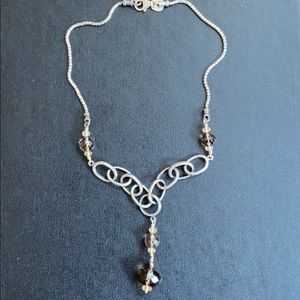 Retired Silpada Smoky Quartz Sterling Necklace